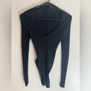 Victoria’s Secret shimmer black bodysuit